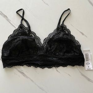 Aritzia Renfrew Bralette - Black - Medium NWT